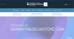 Desktop Screenshot of grammymuseumstore.com